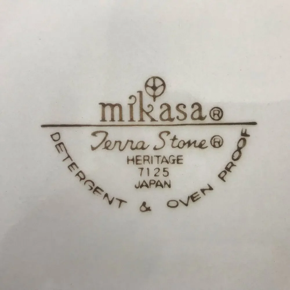 VTG Mikasa Terra Stone Heritage 7125 Single Dinner Plate Rooster 10.5